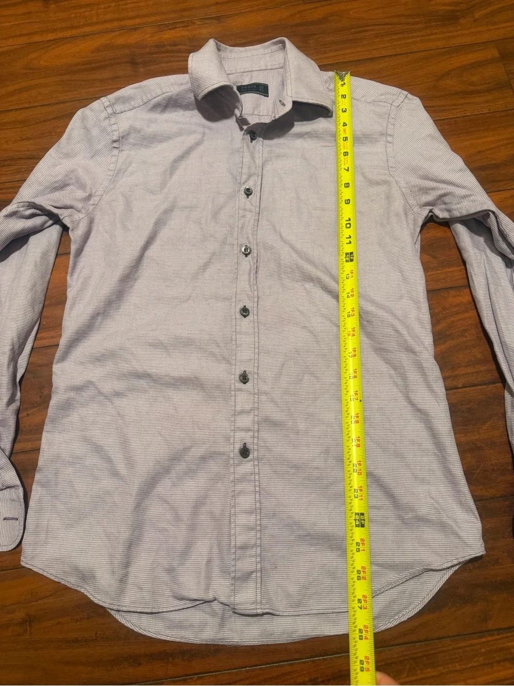 Prada Men's Light Lavender Button-Down Shirt sizes 38/15